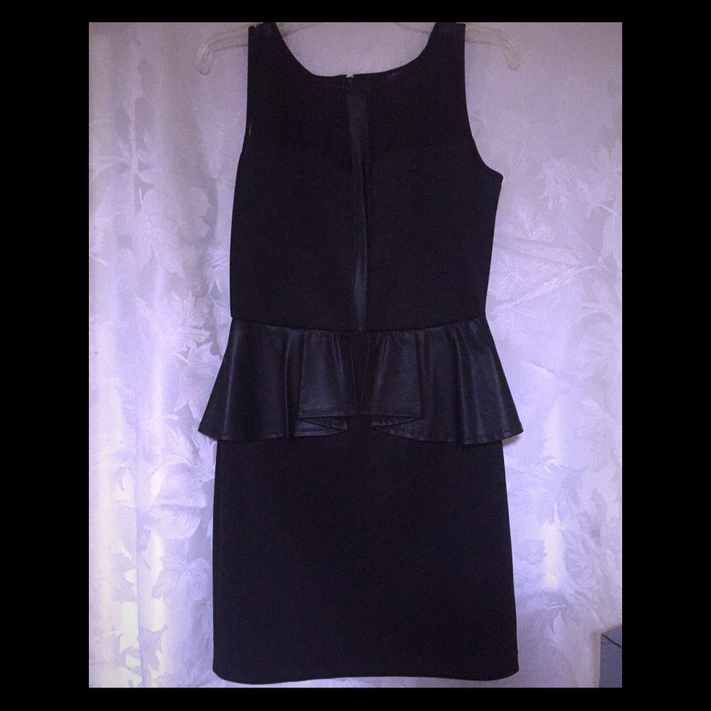 NWT Black Peplum Dress